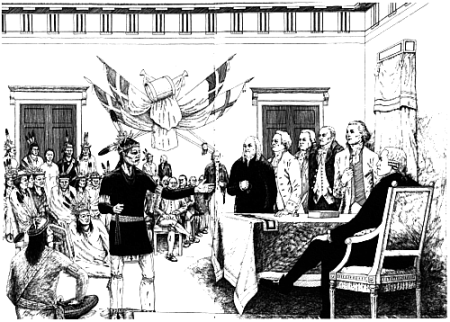 On June 11 1776, an Onondaga sachem gave John Hancock an Iroquois name at Independence Hall.