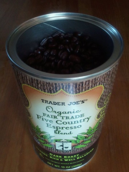 Trader Joe's Organic Fair Trade Five Country Espresso Blend