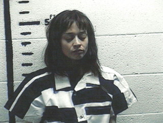 Fiona Apple's mugshot, after being arrested in Texas for possession of cannabis and hashish in July, 2012