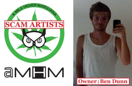 Contest Scam Perpetrator, Ben Dunn, and his company, "A Mile Higher Marijuana"