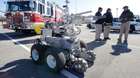 Lethal police robot