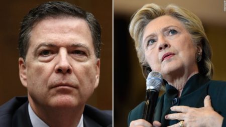 FBI Director James Comey and 2016 Presidential Candidate Hillary Clinton